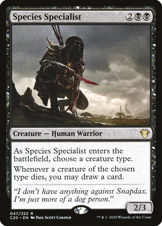 Species Specialist [Commander 2020] | Black Swamp Games