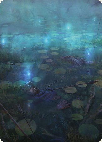 The Dead Marshes Art Card [The Lord of the Rings: Tales of Middle-earth Art Series] | Black Swamp Games