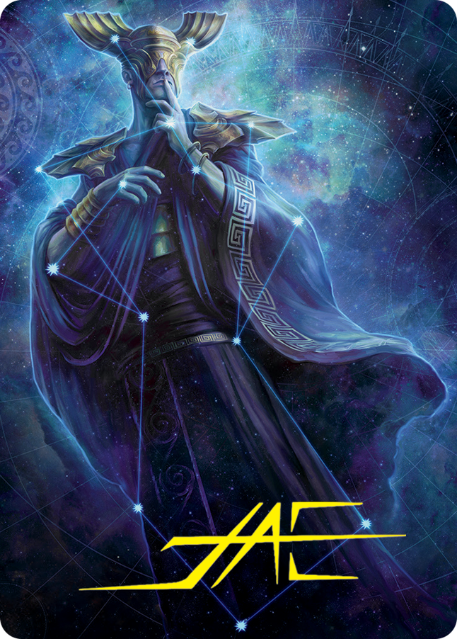 Atris, Oracle of Half-Truths Art Card (Gold-Stamped Signature) [March of the Machine Art Series] | Black Swamp Games