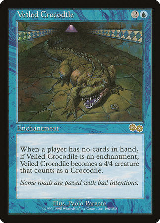 Veiled Crocodile [Urza's Saga] | Black Swamp Games