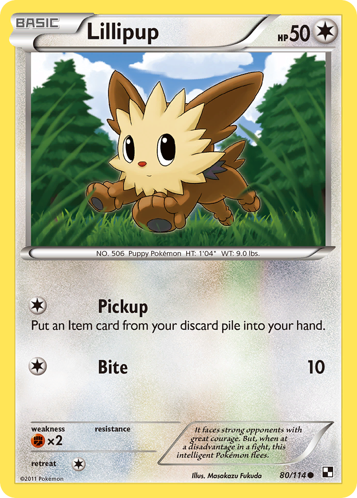 Lillipup (80/114) [Black & White: Base Set] | Black Swamp Games