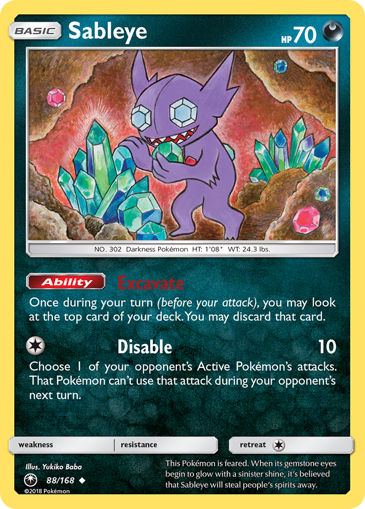 Sableye (88/168) [Sun & Moon: Celestial Storm] | Black Swamp Games