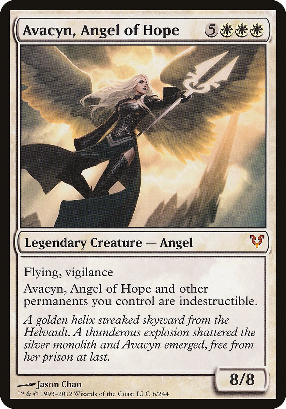 Avacyn, Angel of Hope (Oversized) [Open the Helvault] | Black Swamp Games