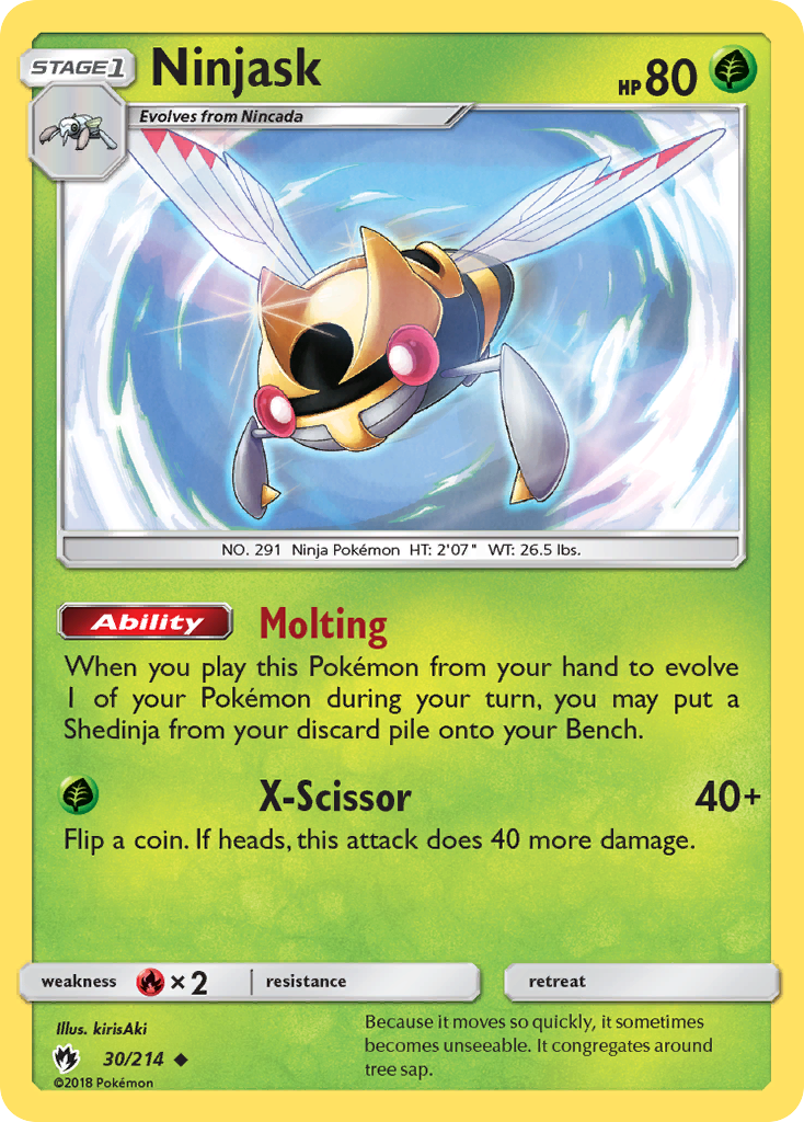 Ninjask (30/214) [Sun & Moon: Lost Thunder] | Black Swamp Games