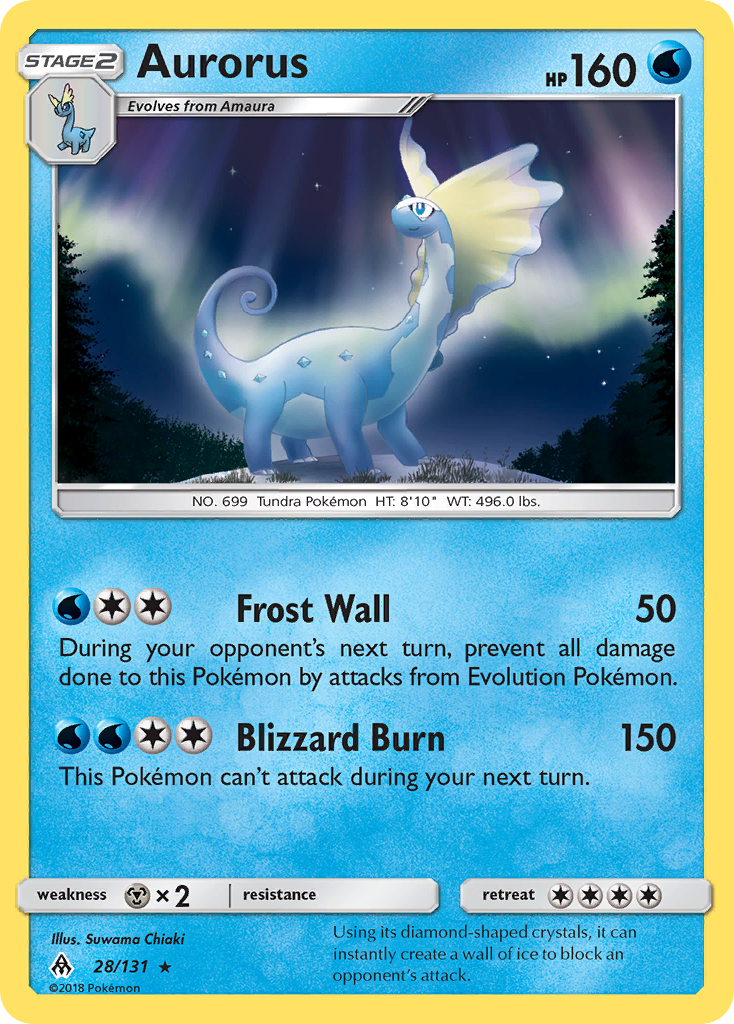 Aurorus (28/131) [Sun & Moon: Forbidden Light] | Black Swamp Games