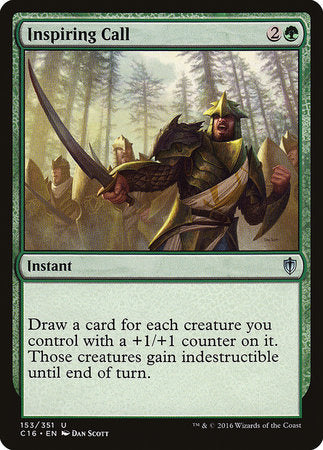 Inspiring Call [Commander 2016] | Black Swamp Games
