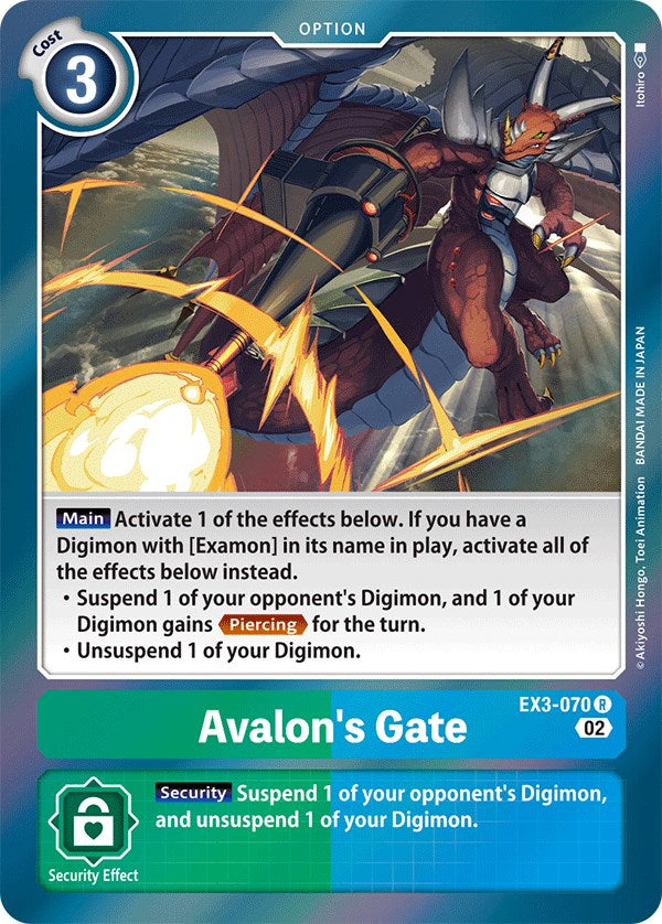 Avalon's Gate [EX3-070] [Draconic Roar] | Black Swamp Games