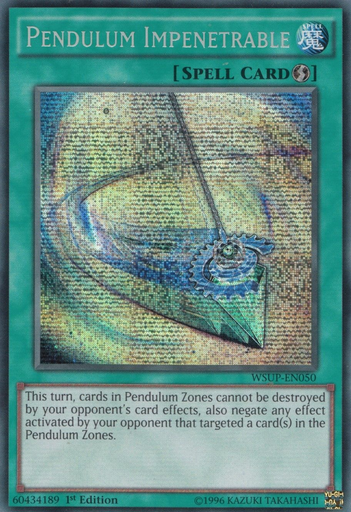 Pendulum Impenetrable [WSUP-EN050] Secret Rare | Black Swamp Games