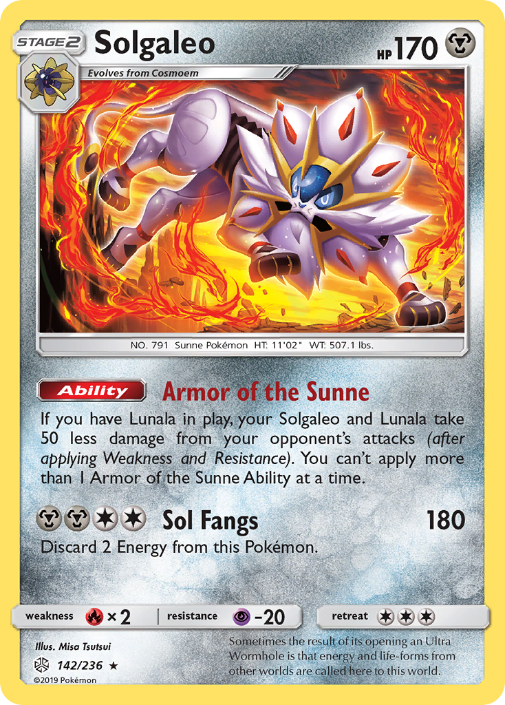 Solgaleo (142/236) [Sun & Moon: Cosmic Eclipse] | Black Swamp Games