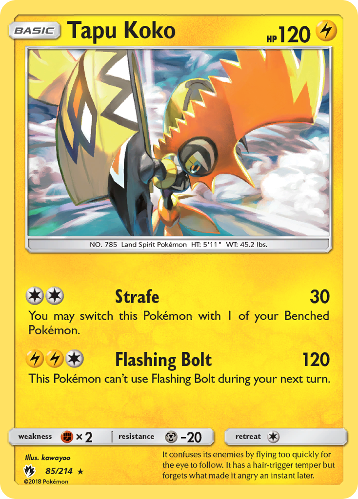 Tapu Koko (85/214) [Sun & Moon: Lost Thunder] | Black Swamp Games