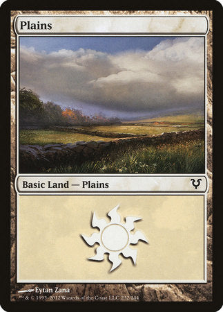 Plains (232) [Avacyn Restored] | Black Swamp Games