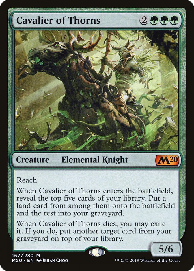 Cavalier of Thorns [Core Set 2020] | Black Swamp Games