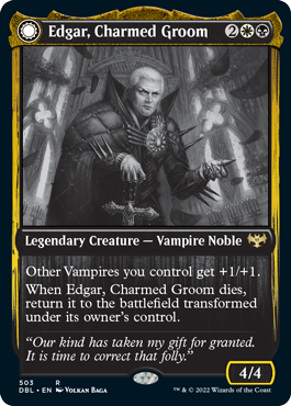 Edgar, Charmed Groom // Edgar Markov's Coffin [Innistrad: Double Feature] | Black Swamp Games