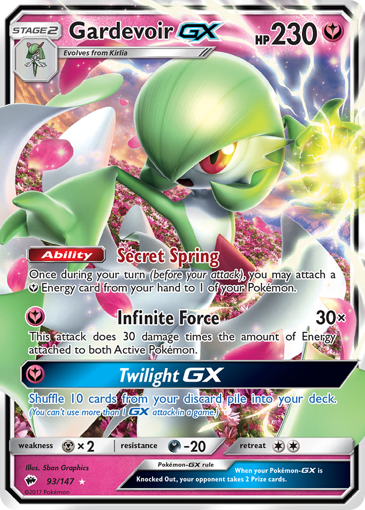 Gardevoir GX (93/147) [Sun & Moon: Burning Shadows] | Black Swamp Games