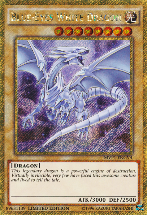 Blue-Eyes White Dragon [MVP1-ENGV4] Gold Secret Rare | Black Swamp Games