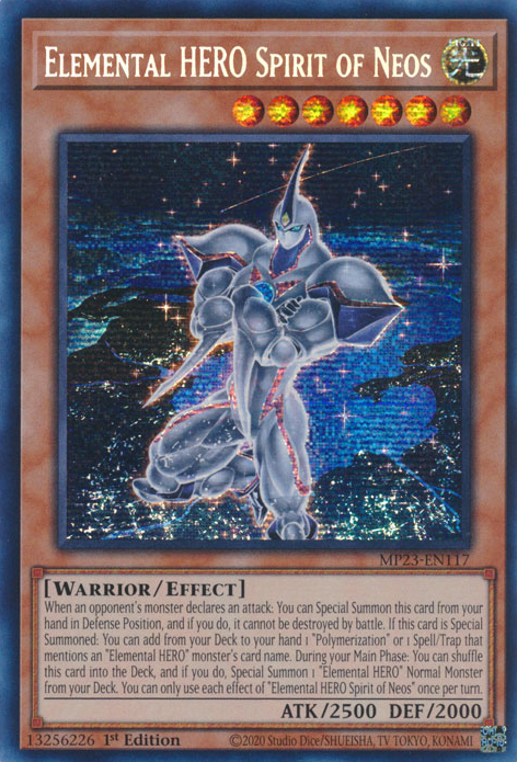 Elemental HERO Spirit of Neos [MP23-EN117] Prismatic Secret Rare | Black Swamp Games