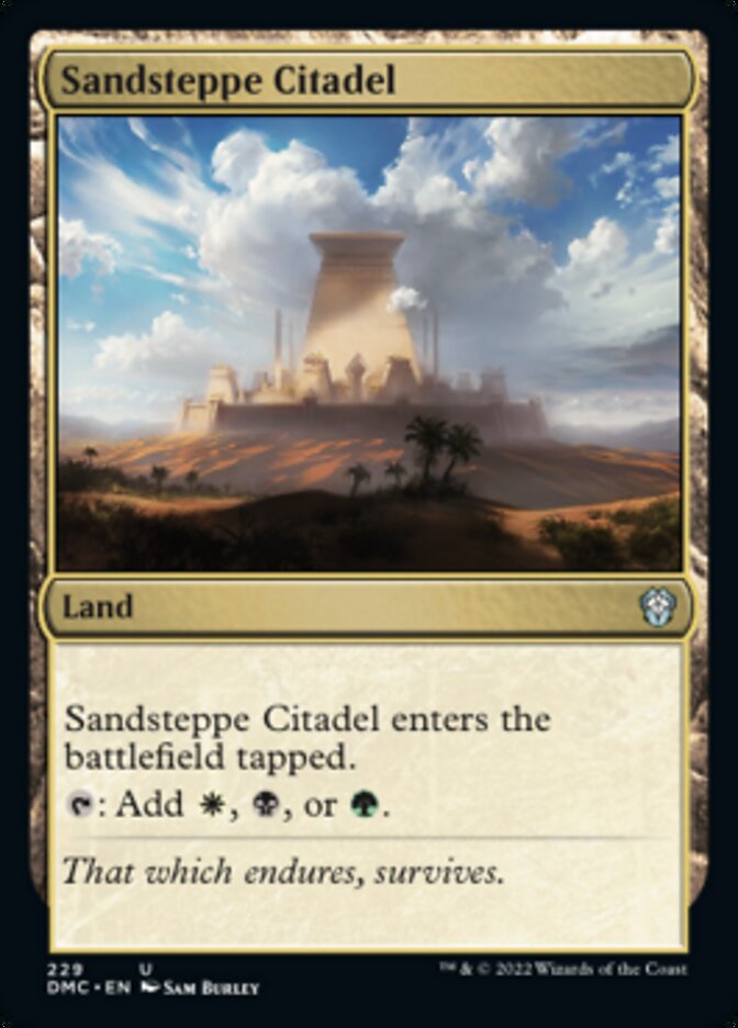 Sandsteppe Citadel [Dominaria United Commander] | Black Swamp Games
