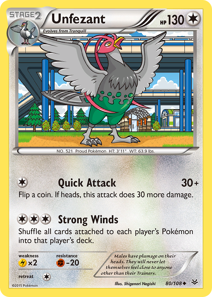 Unfezant (80/108) [XY: Roaring Skies] | Black Swamp Games