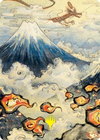 Mountain Art Card (Gold-Stamped Signature) [Kamigawa: Neon Dynasty Art Series] | Black Swamp Games