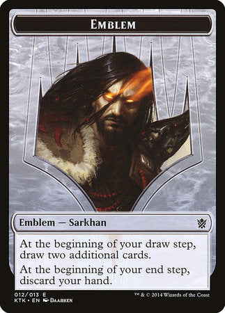 Emblem - Sarkhan, the Dragonspeaker [Khans of Tarkir Tokens] | Black Swamp Games