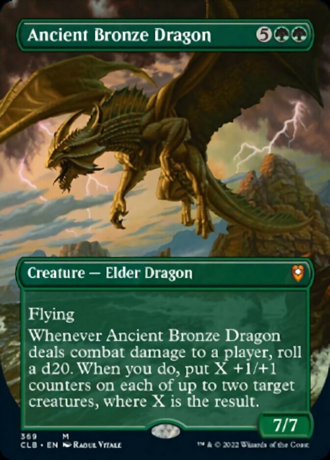 Ancient Bronze Dragon (Borderless Alternate Art) [Commander Legends: Battle for Baldur's Gate] | Black Swamp Games