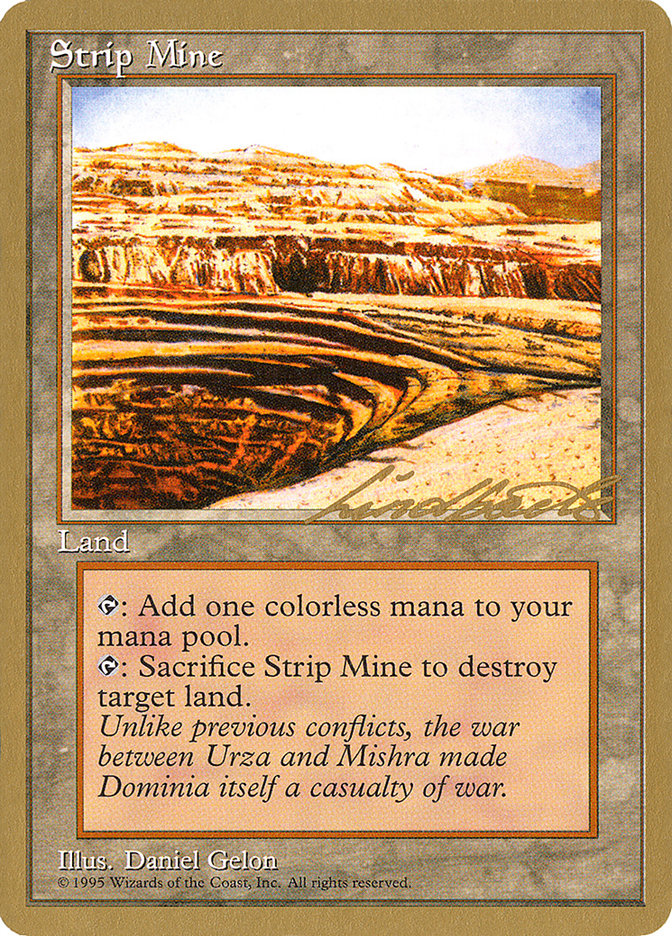 Strip Mine (Leon Lindback) [Pro Tour Collector Set] | Black Swamp Games