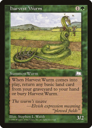 Harvest Wurm [Weatherlight] | Black Swamp Games