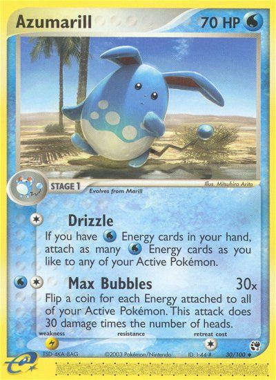 Azumarill (30/100) [EX: Sandstorm] | Black Swamp Games