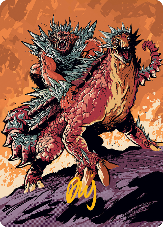 Kogla and Yidaro Art Card (Gold-Stamped Signature) [March of the Machine Art Series] | Black Swamp Games