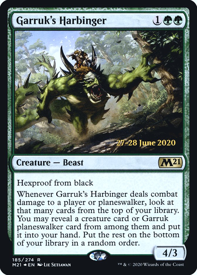 Garruk's Harbinger  [Core Set 2021 Prerelease Promos] | Black Swamp Games