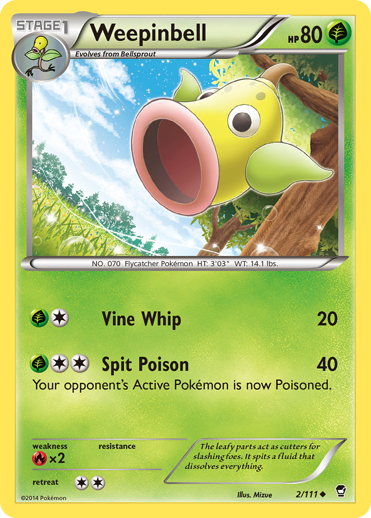 Weepinbell (2/111) [XY: Furious Fists] | Black Swamp Games