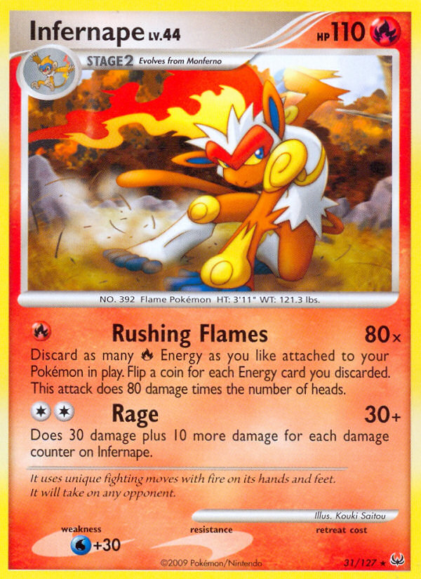 Infernape (31/127) [Platinum: Base Set] | Black Swamp Games