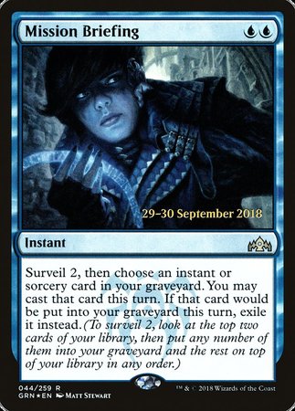 Mission Briefing [Guilds of Ravnica Promos] | Black Swamp Games