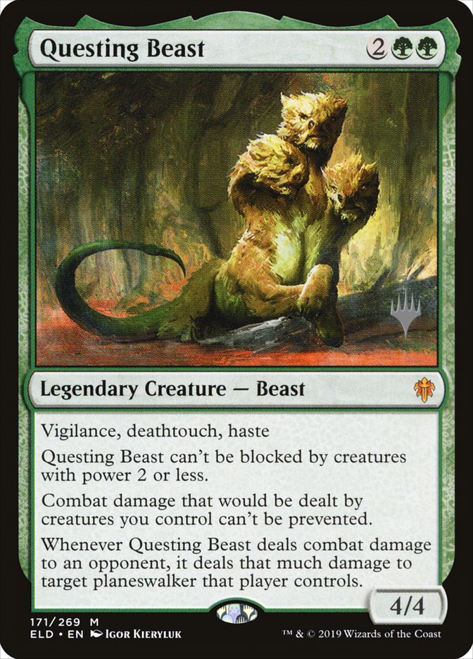 Questing Beast (Promo Pack) [Throne of Eldraine Promos] | Black Swamp Games