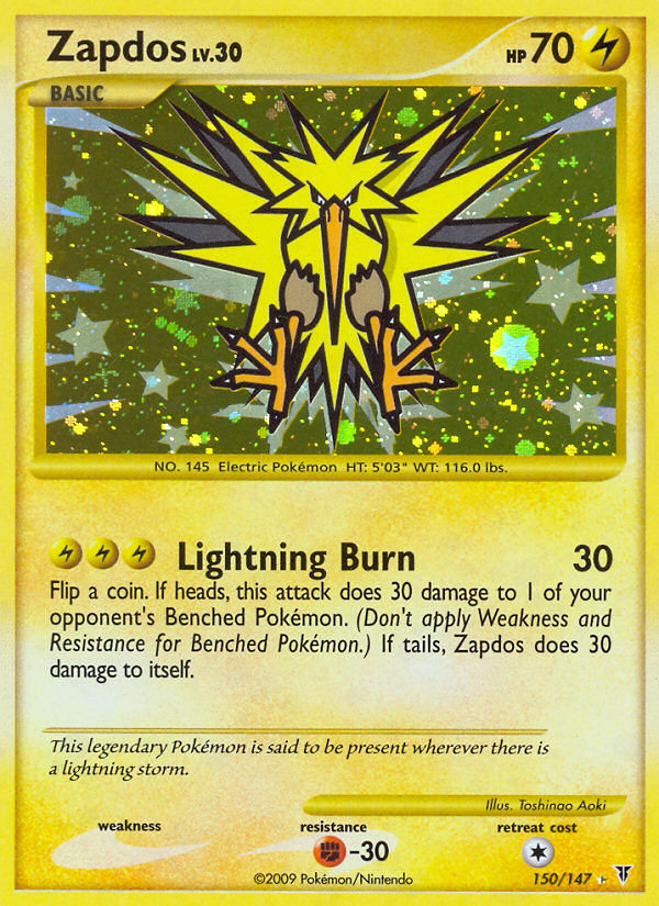 Zapdos (150/147) [Platinum: Supreme Victors] | Black Swamp Games