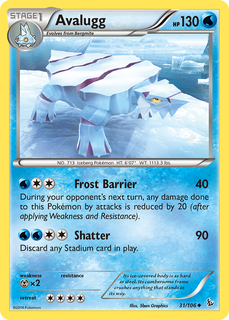 Avalugg (31/106) [XY: Flashfire] | Black Swamp Games