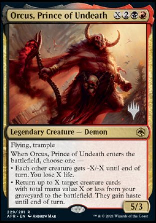 Orcus, Prince of Undeath (Promo Pack) [Dungeons & Dragons: Adventures in the Forgotten Realms Promos] | Black Swamp Games