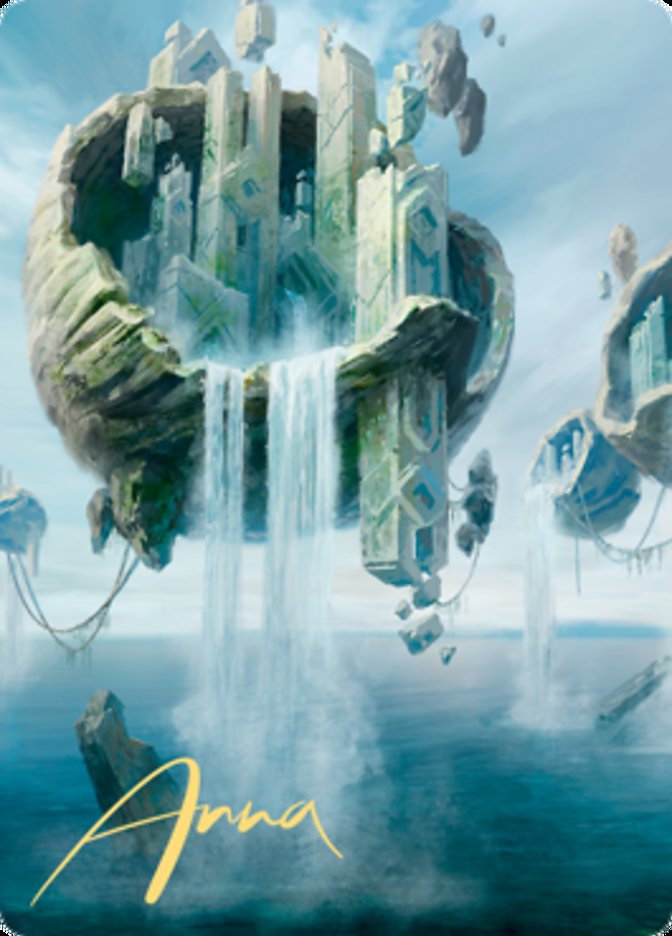 Island 2 Art Card (Gold-Stamped Signature) [Zendikar Rising Art Series] | Black Swamp Games