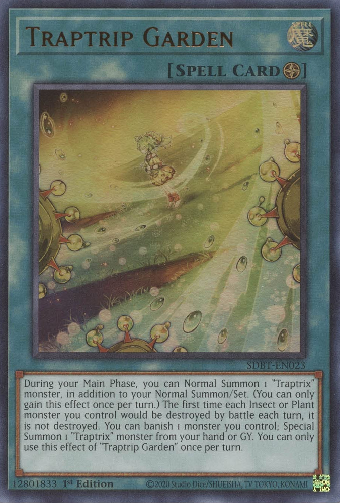 Traptrip Garden [SDBT-EN023] Ultra Rare – Black Swamp Games