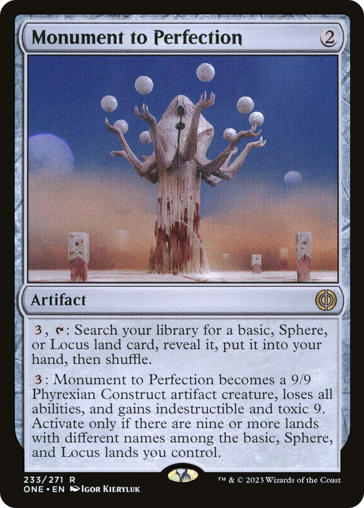 Monument to Perfection [Phyrexia: All Will Be One] | Black Swamp Games