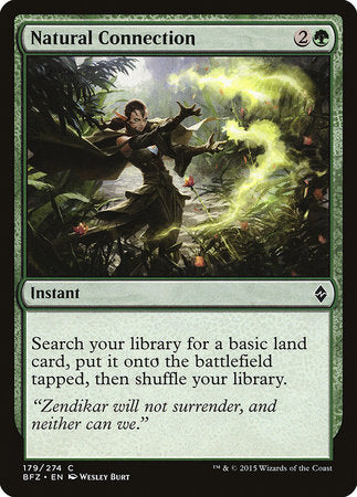 Natural Connection [Battle for Zendikar] | Black Swamp Games