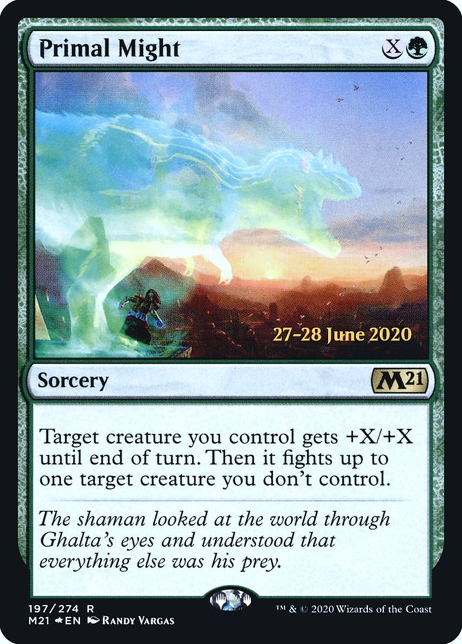 Primal Might  [Core Set 2021 Prerelease Promos] | Black Swamp Games