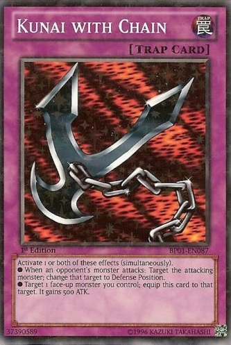 Kunai with Chain [BP01-EN087] Starfoil Rare | Black Swamp Games