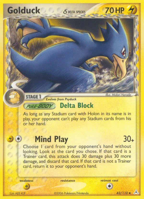 Golduck (43/110) (Delta Species) [EX: Holon Phantoms] | Black Swamp Games