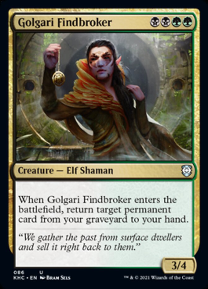 Golgari Findbroker [Kaldheim Commander] | Black Swamp Games