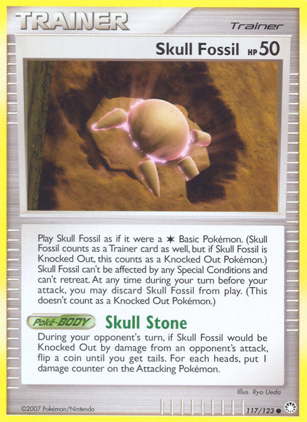 Skull Fossil (117/123) [Diamond & Pearl: Mysterious Treasures] | Black Swamp Games