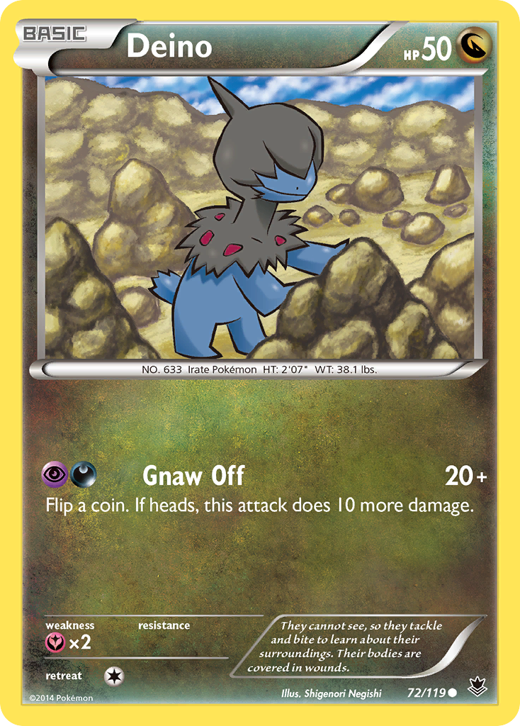 Deino (72/119) [XY: Phantom Forces] | Black Swamp Games