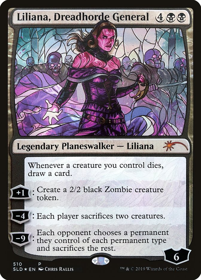 Liliana, Dreadhorde General (Stained Glass) [Secret Lair Drop Promos] | Black Swamp Games