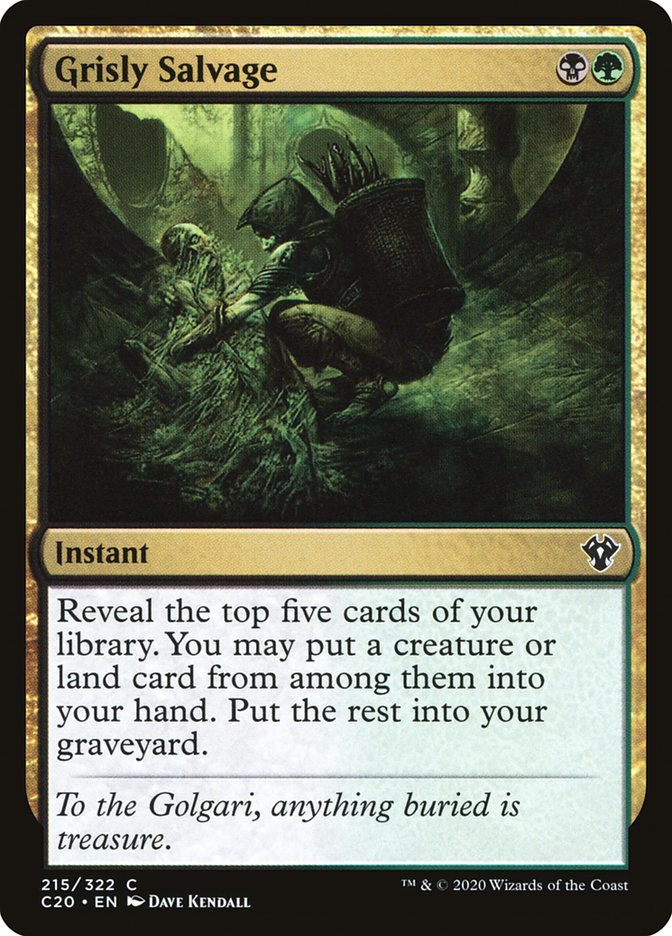 Grisly Salvage [Commander 2020] | Black Swamp Games