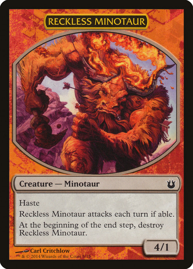 Reckless Minotaur [Born of the Gods Hero's Path] | Black Swamp Games